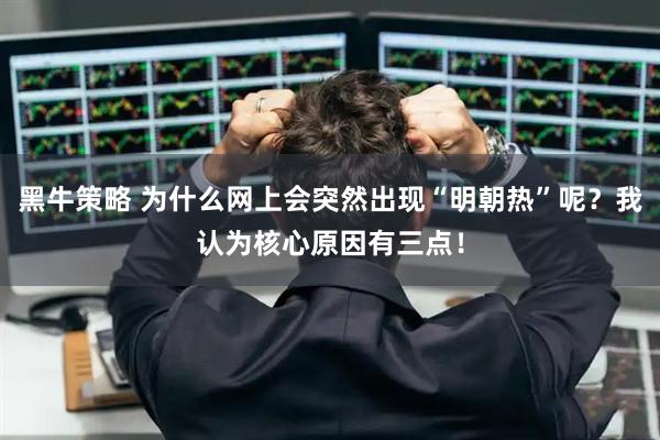 黑牛策略 为什么网上会突然出现“明朝热”呢？我认为核心原因有三点！